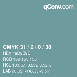 颜色代码: CMYK 31 / 2 / 0 / 38 | qconv.com
