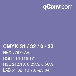 Color code: CMYK 31 / 32 / 0 / 33 | qconv.com