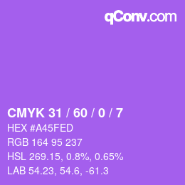 Color code: CMYK 31 / 60 / 0 / 7 | qconv.com