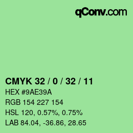 Color code: CMYK 32 / 0 / 32 / 11 | qconv.com