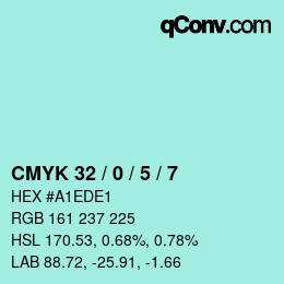 Color code: CMYK 32 / 0 / 5 / 7 | qconv.com