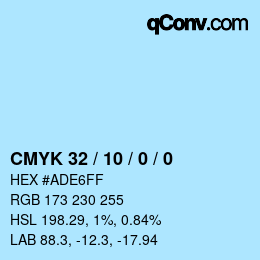 Color code: CMYK 32 / 10 / 0 / 0 | qconv.com