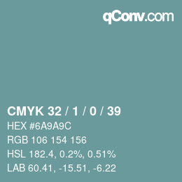 Color code: CMYK 32 / 1 / 0 / 39 | qconv.com