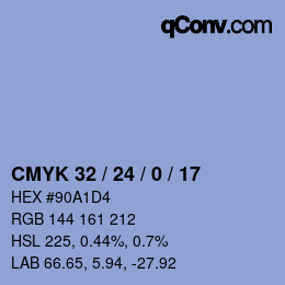 Color code: CMYK 32 / 24 / 0 / 17 | qconv.com