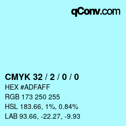 Color code: CMYK 32 / 2 / 0 / 0 | qconv.com