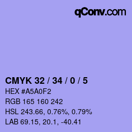 Color code: CMYK 32 / 34 / 0 / 5 | qconv.com