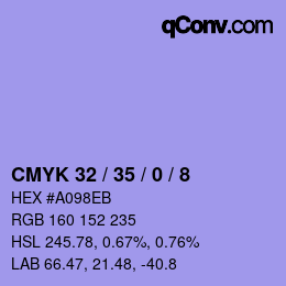Color code: CMYK 32 / 35 / 0 / 8 | qconv.com