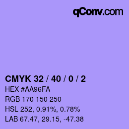 Color code: CMYK 32 / 40 / 0 / 2 | qconv.com
