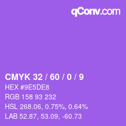 Color code: CMYK 32 / 60 / 0 / 9 | qconv.com