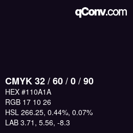 Color code: CMYK 32 / 60 / 0 / 90 | qconv.com