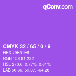 Color code: CMYK 32 / 65 / 0 / 9 | qconv.com