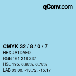Color code: CMYK 32 / 8 / 0 / 7 | qconv.com