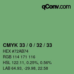 Color code: CMYK 33 / 0 / 32 / 33 | qconv.com