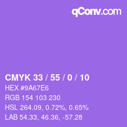 Color code: CMYK 33 / 55 / 0 / 10 | qconv.com