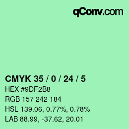 Color code: CMYK 35 / 0 / 24 / 5 | qconv.com