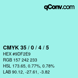 Color code: CMYK 35 / 0 / 4 / 5 | qconv.com