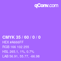 Color code: CMYK 35 / 60 / 0 / 0 | qconv.com