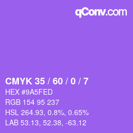 Color code: CMYK 35 / 60 / 0 / 7 | qconv.com