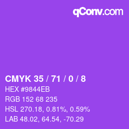 Código de color: CMYK 35 / 71 / 0 / 8 | qconv.com