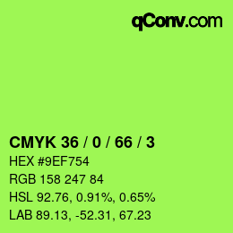 Color code: CMYK 36 / 0 / 66 / 3 | qconv.com