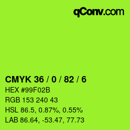 Color code: CMYK 36 / 0 / 82 / 6 | qconv.com