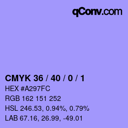 カラーコード: CMYK 36 / 40 / 0 / 1 | qconv.com