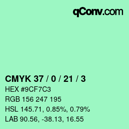 Color code: CMYK 37 / 0 / 21 / 3 | qconv.com