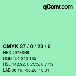 Color code: CMYK 37 / 0 / 23 / 6 | qconv.com