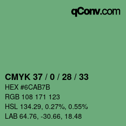 Color code: CMYK 37 / 0 / 28 / 33 | qconv.com