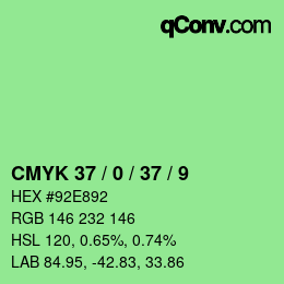 Color code: CMYK 37 / 0 / 37 / 9 | qconv.com