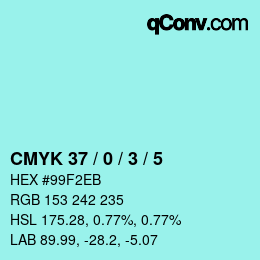 Color code: CMYK 37 / 0 / 3 / 5 | qconv.com