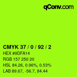 Color code: CMYK 37 / 0 / 92 / 2 | qconv.com