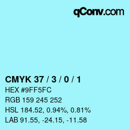 Color code: CMYK 37 / 3 / 0 / 1 | qconv.com