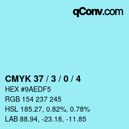 Color code: CMYK 37 / 3 / 0 / 4 | qconv.com