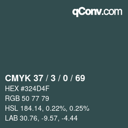 Color code: CMYK 37 / 3 / 0 / 69 | qconv.com