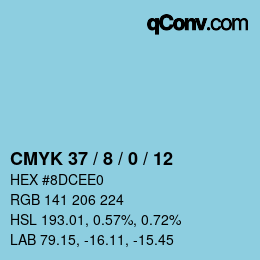 Color code: CMYK 37 / 8 / 0 / 12 | qconv.com