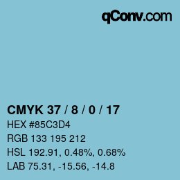 Color code: CMYK 37 / 8 / 0 / 17 | qconv.com