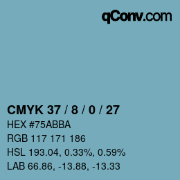 Color code: CMYK 37 / 8 / 0 / 27 | qconv.com
