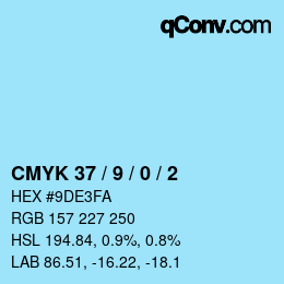 Color code: CMYK 37 / 9 / 0 / 2 | qconv.com