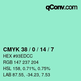 Color code: CMYK 38 / 0 / 14 / 7 | qconv.com