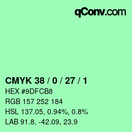 Color code: CMYK 38 / 0 / 27 / 1 | qconv.com