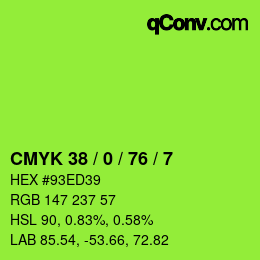 Color code: CMYK 38 / 0 / 76 / 7 | qconv.com