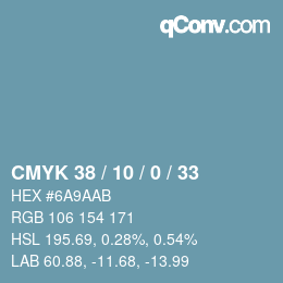 Color code: CMYK 38 / 10 / 0 / 33 | qconv.com