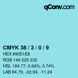 Color code: CMYK 38 / 3 / 0 / 9 | qconv.com
