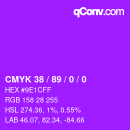 Color code: CMYK 38 / 89 / 0 / 0 | qconv.com