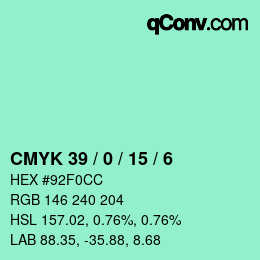 Color code: CMYK 39 / 0 / 15 / 6 | qconv.com