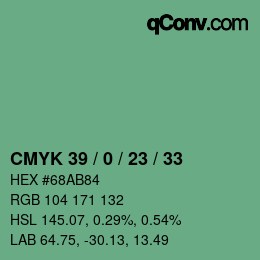 Color code: CMYK 39 / 0 / 23 / 33 | qconv.com