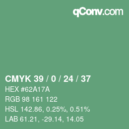 Color code: CMYK 39 / 0 / 24 / 37 | qconv.com