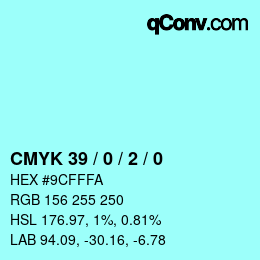 Color code: CMYK 39 / 0 / 2 / 0 | qconv.com