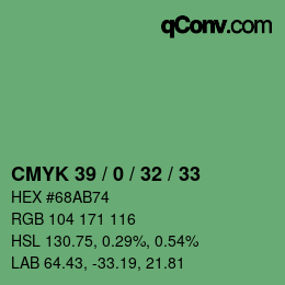 Color code: CMYK 39 / 0 / 32 / 33 | qconv.com